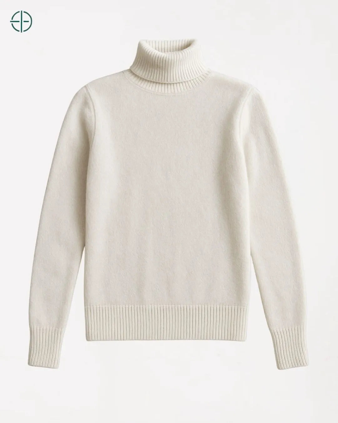 Suéter Feminino Gola Alta 100% Caxemira | Rest Money™