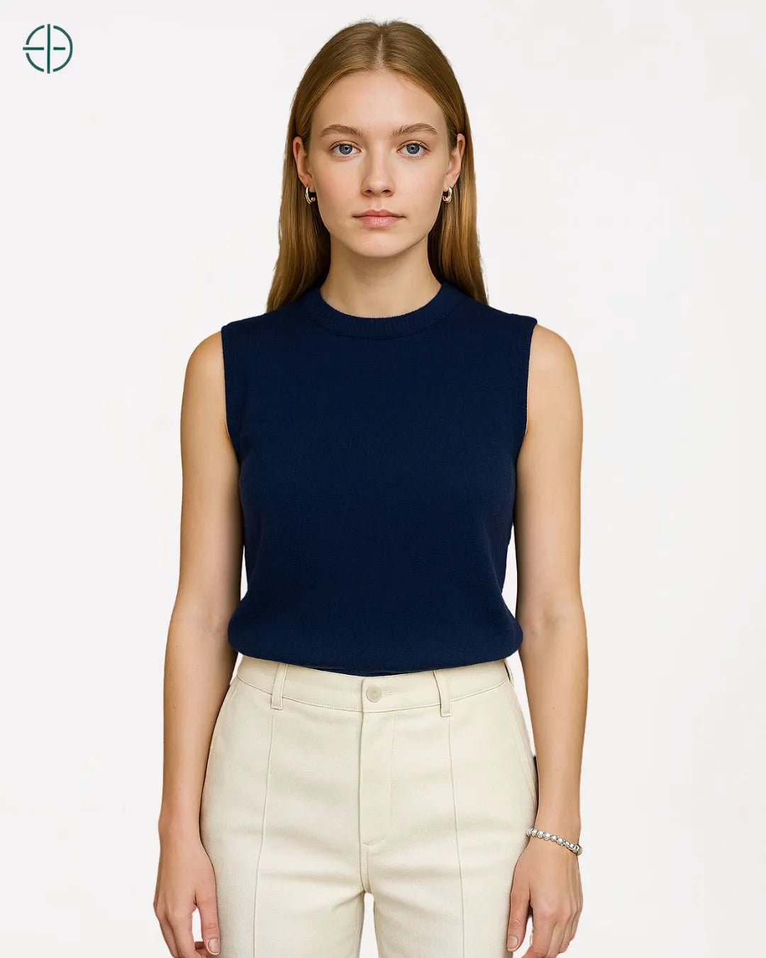 Colete Gola Alta 100% Caxemira | Rest Money™