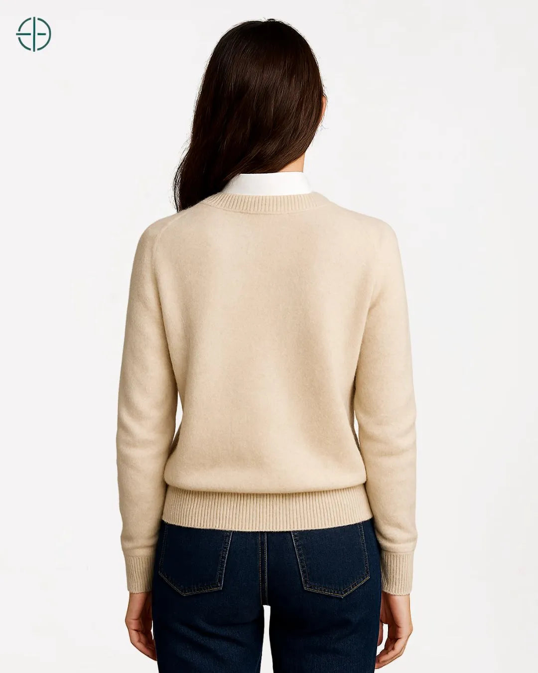 Suéter Feminino Gola Redonda 100% Caxemira | Rest Money™
