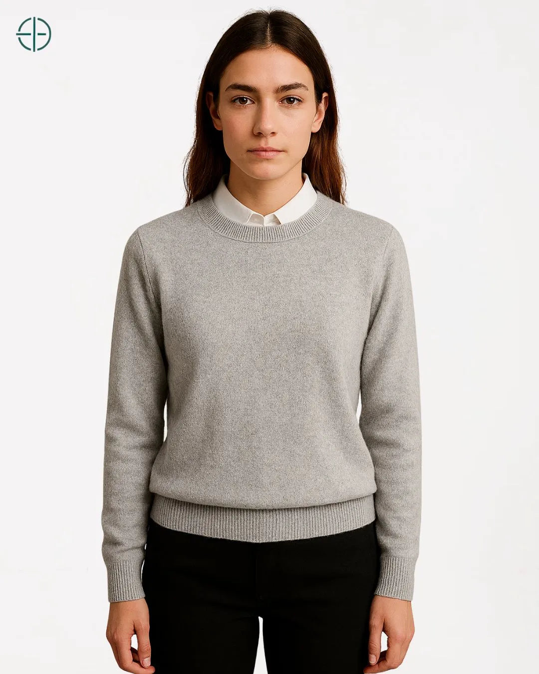 Suéter Feminino Gola Redonda 100% Caxemira | Rest Money™