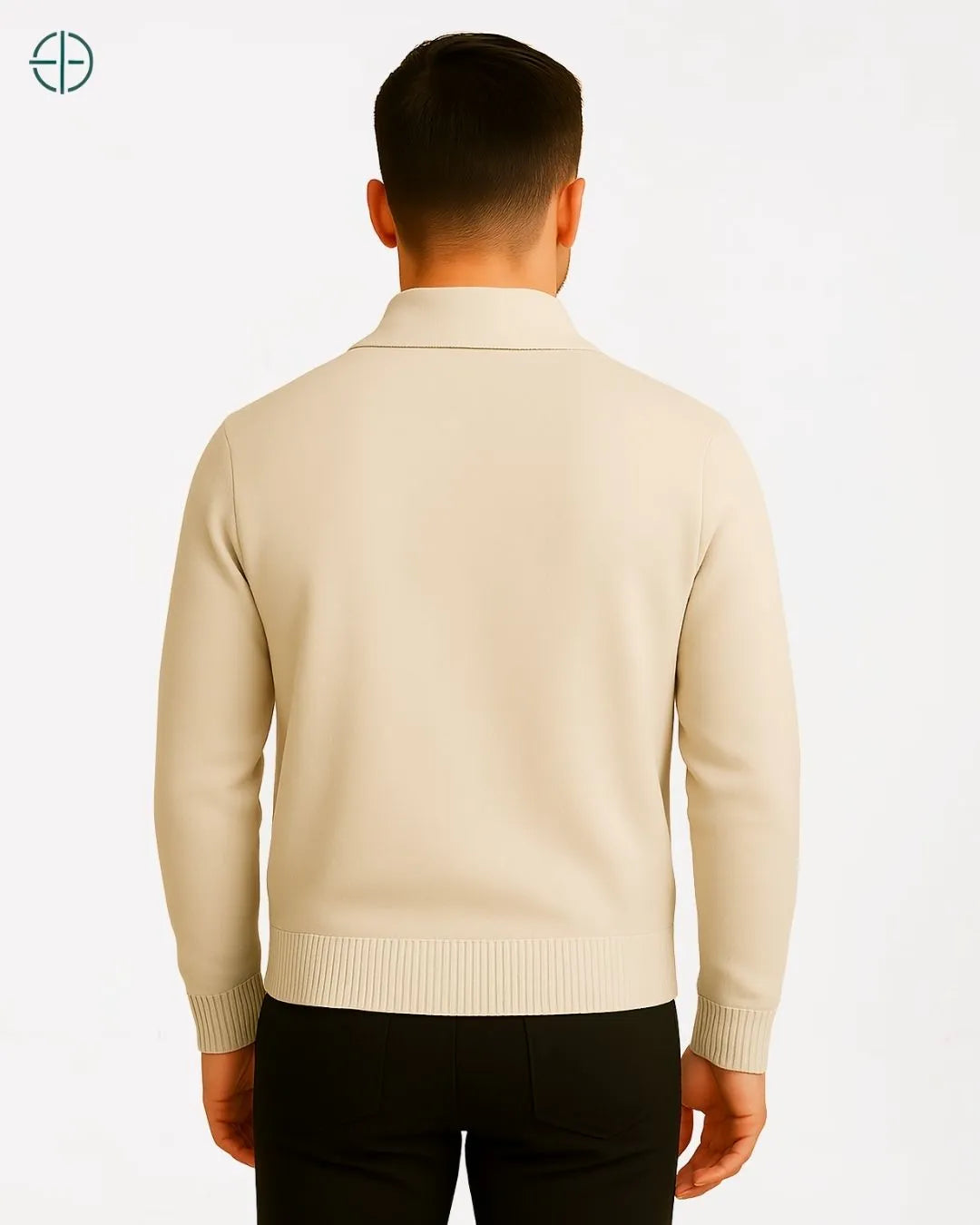 Cardigan Lapela 100% Caxemira Masculino | Rest Money™