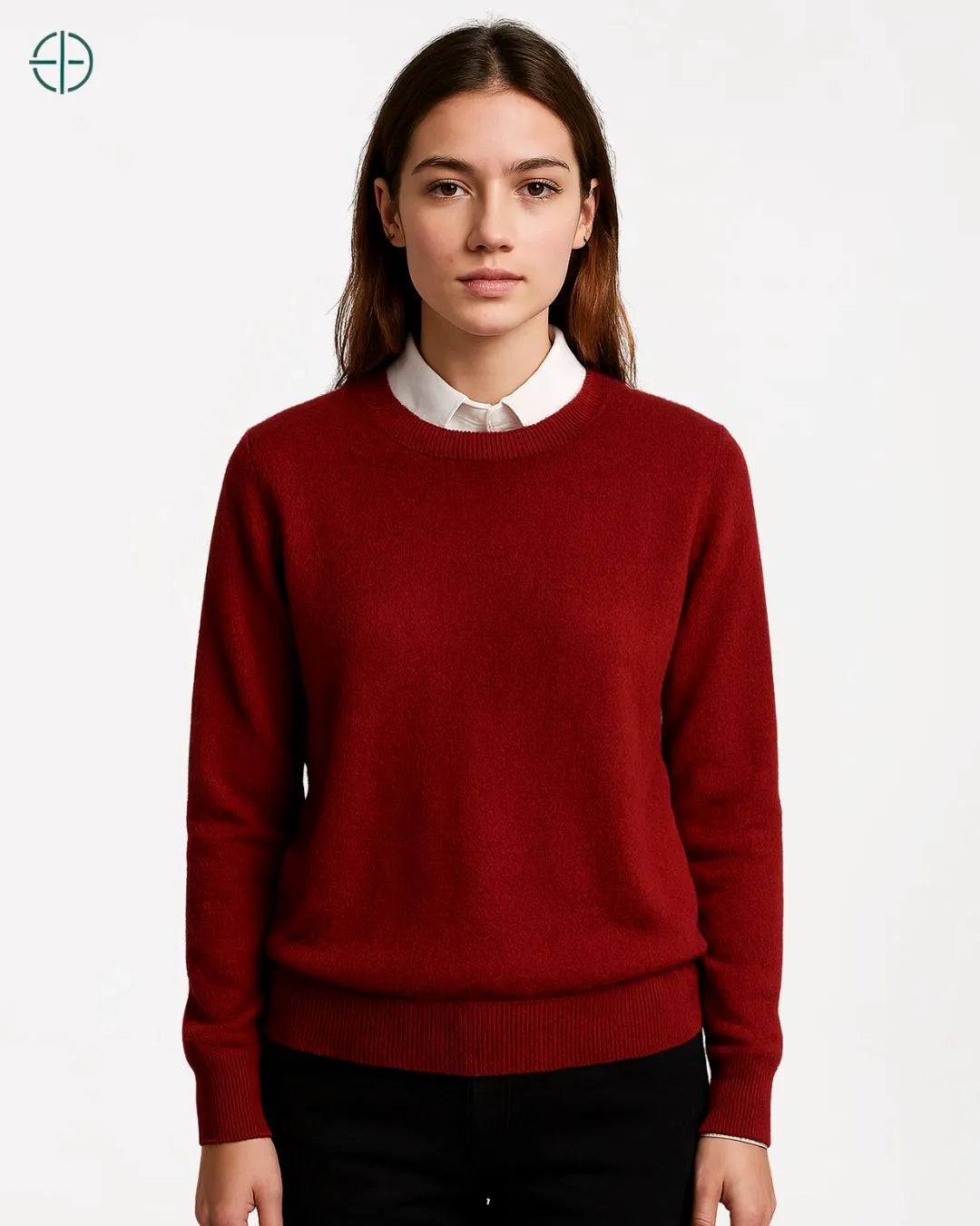 Suéter Feminino Gola Redonda 100% Caxemira | Rest Money™