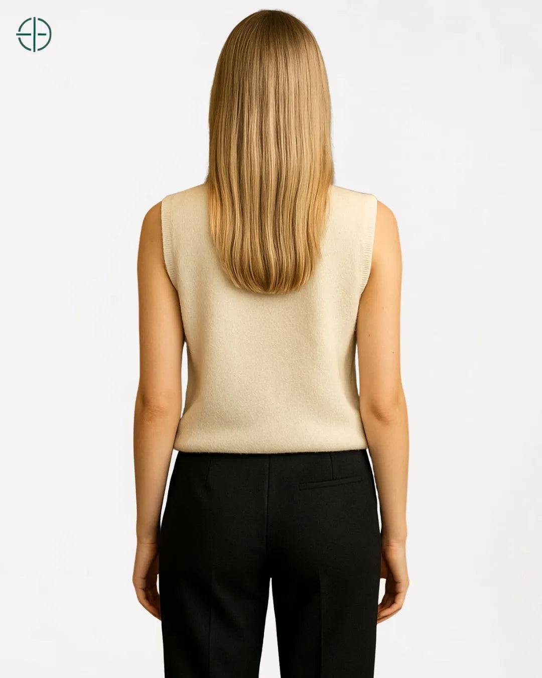 Colete Gola Alta 100% Caxemira | Rest Money™