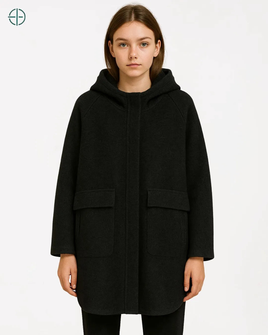 Casaco Longo com Capuz 100% Caxemira | Rest Money™