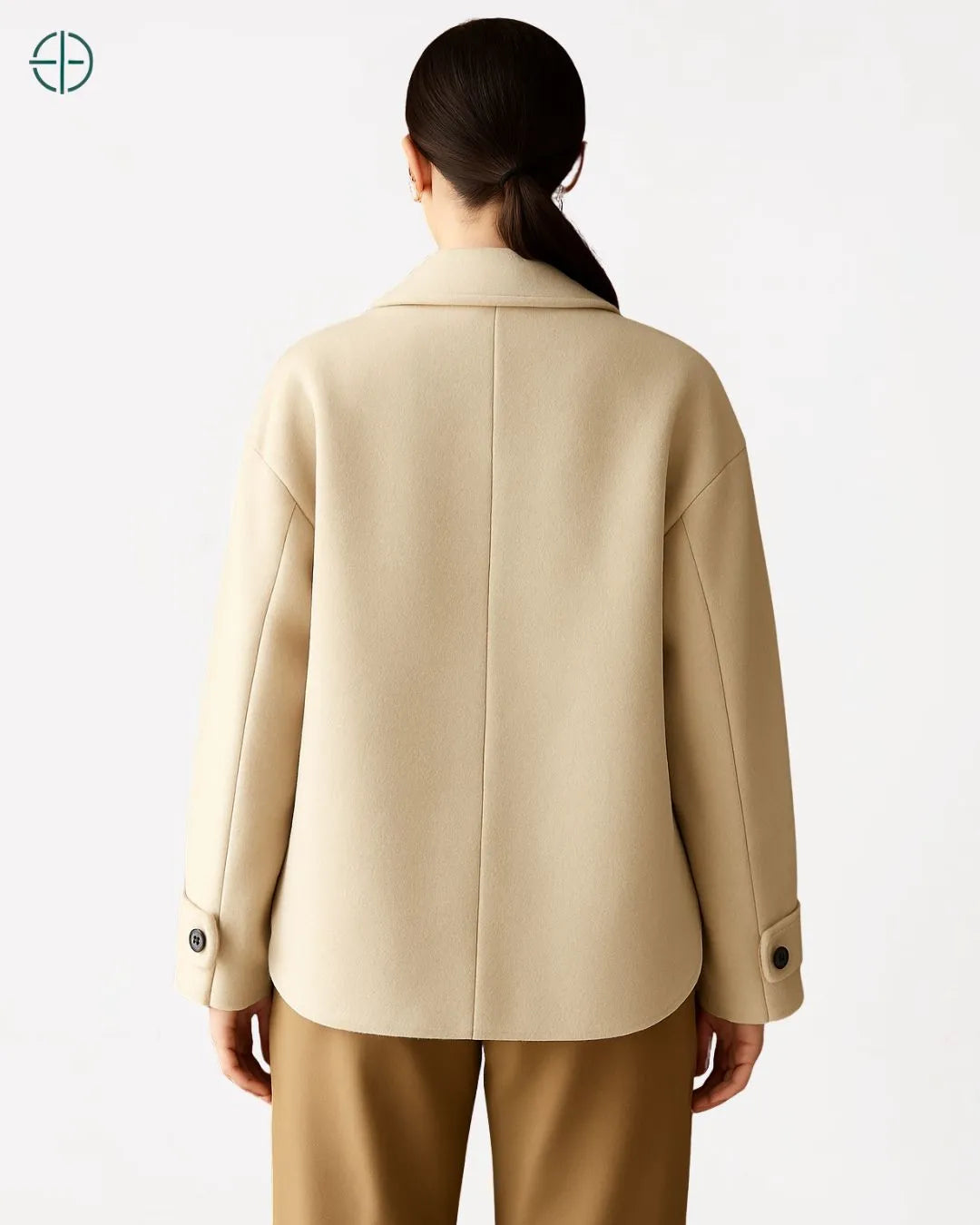 Blazer de Lapela Clássico 100% Caxemira | Rest Money™