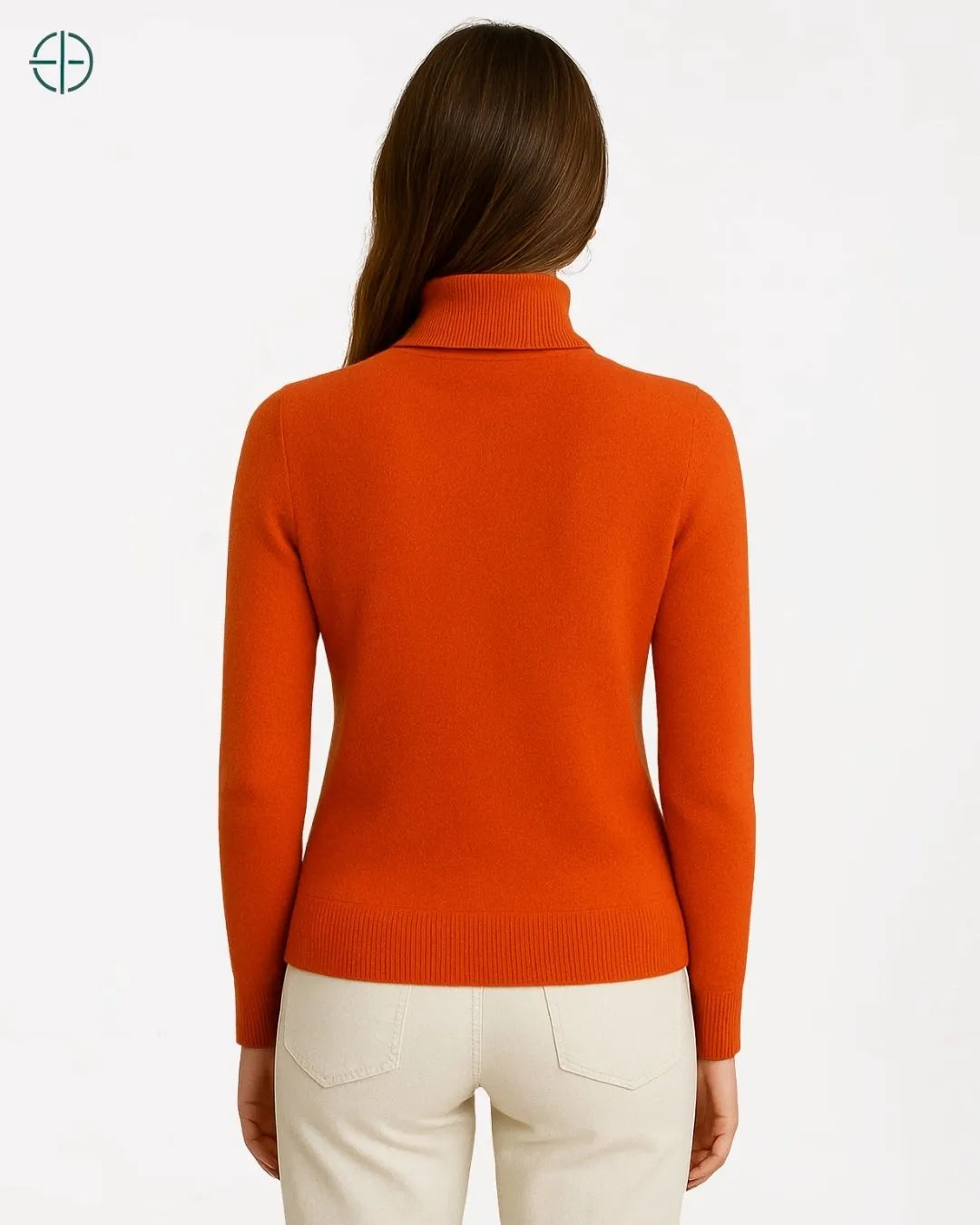 Suéter Feminino Gola Alta 100% Caxemira | Rest Money™
