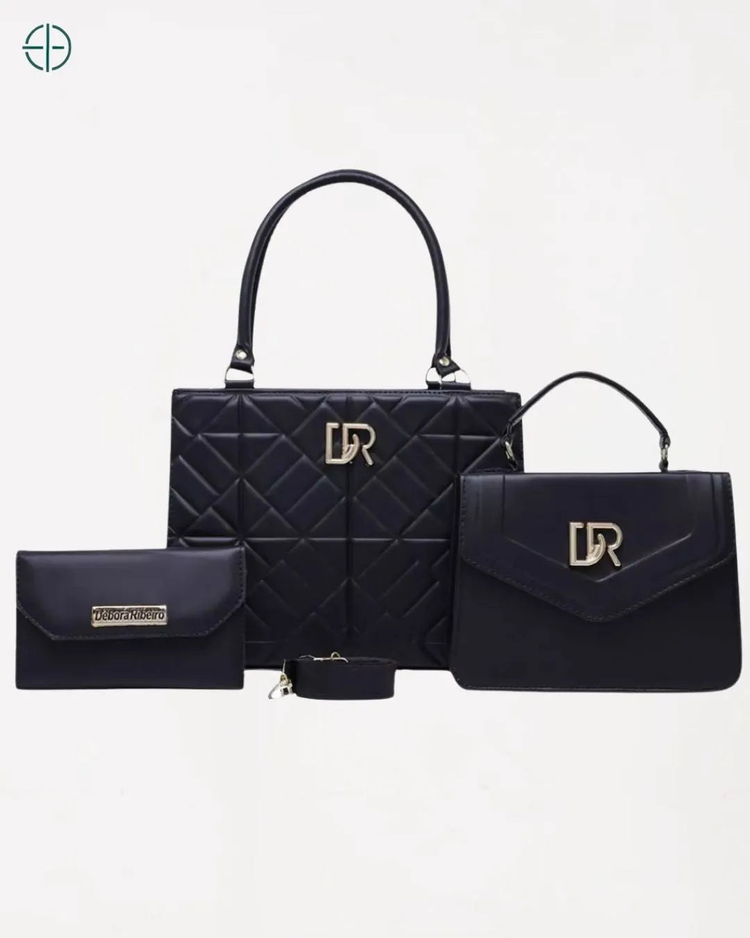 Kit 2 Bolsas Transversal + Carteira Debora Ribeiro