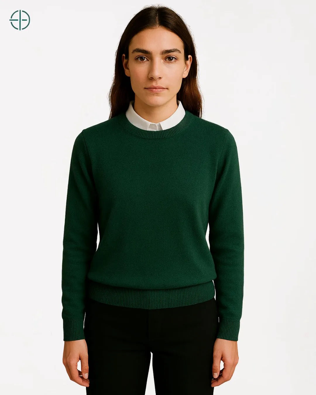Suéter Feminino Gola Redonda 100% Caxemira | Rest Money™