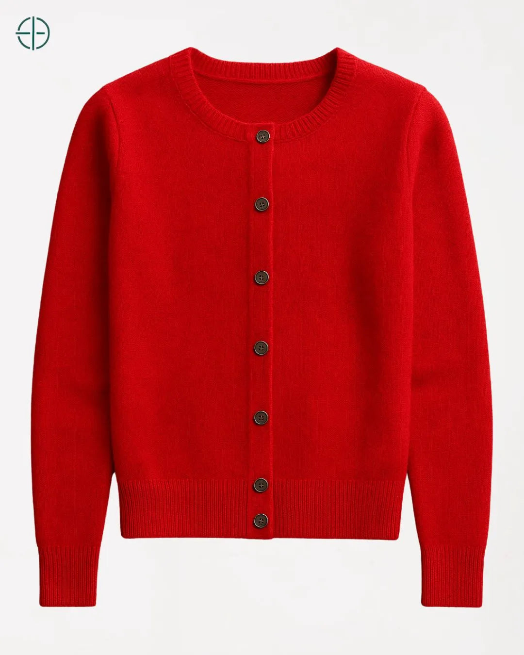 Suéter de Botões Gola Redonda 100% Caxemira | Rest Money™