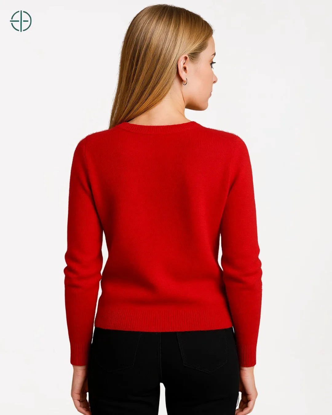 Suéter de Botões Gola Redonda 100% Caxemira | Rest Money™