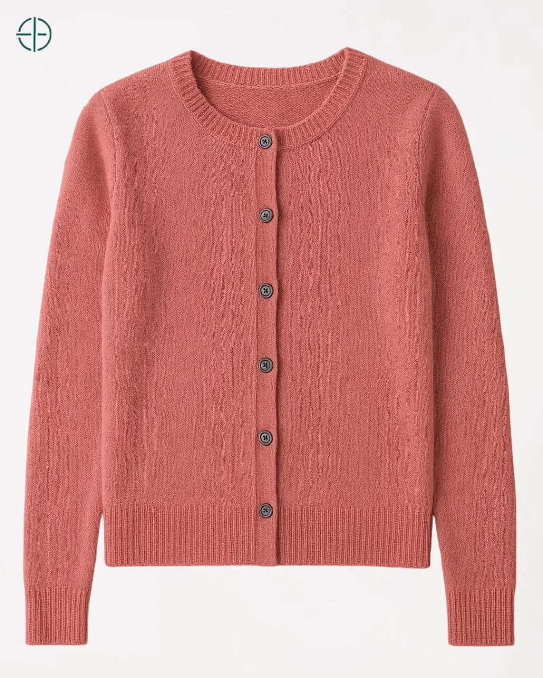 Suéter de Botões Gola Redonda 100% Caxemira | Rest Money™