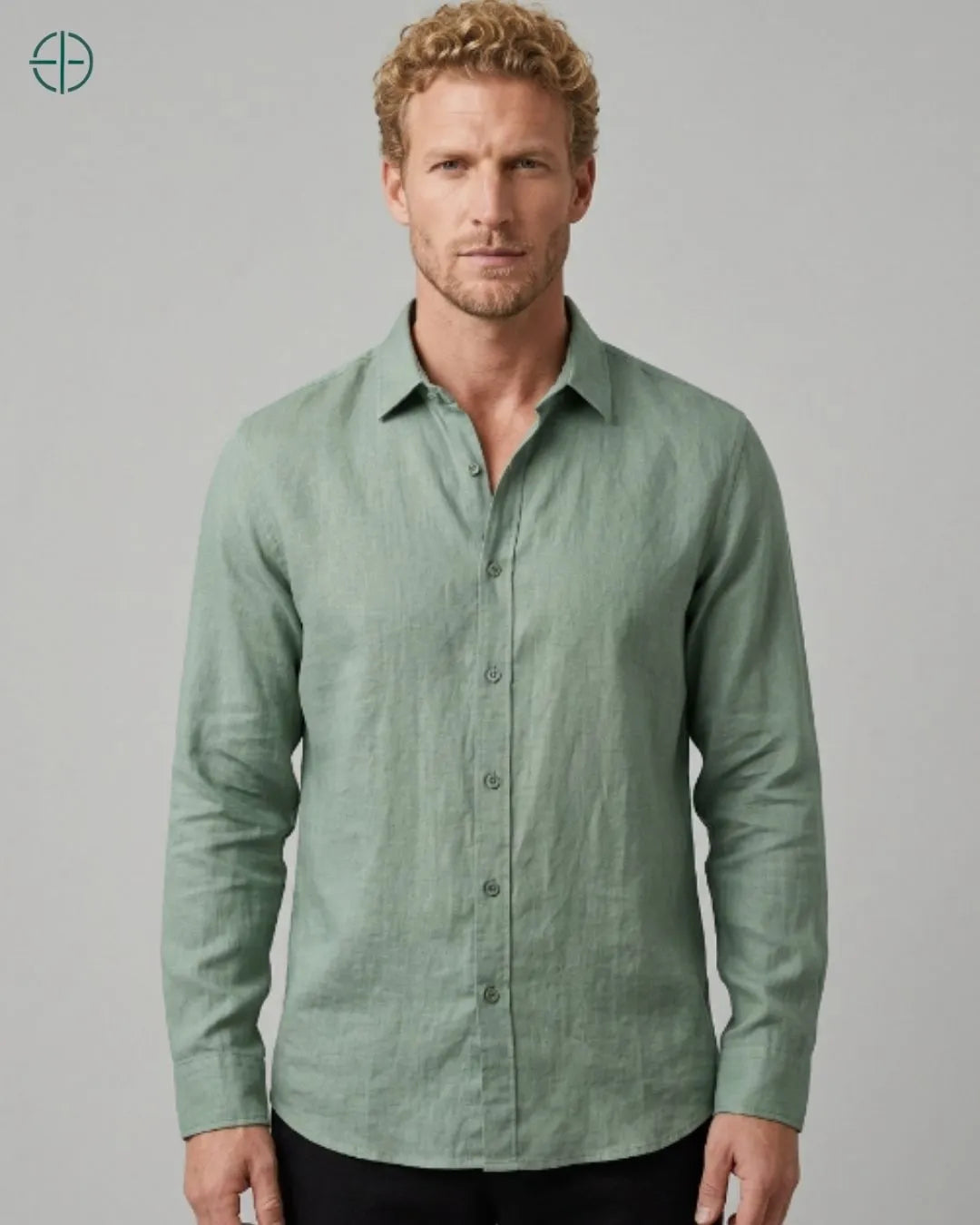 Camisa 100% Linho Masculina Sem Bolso | Rest Money™