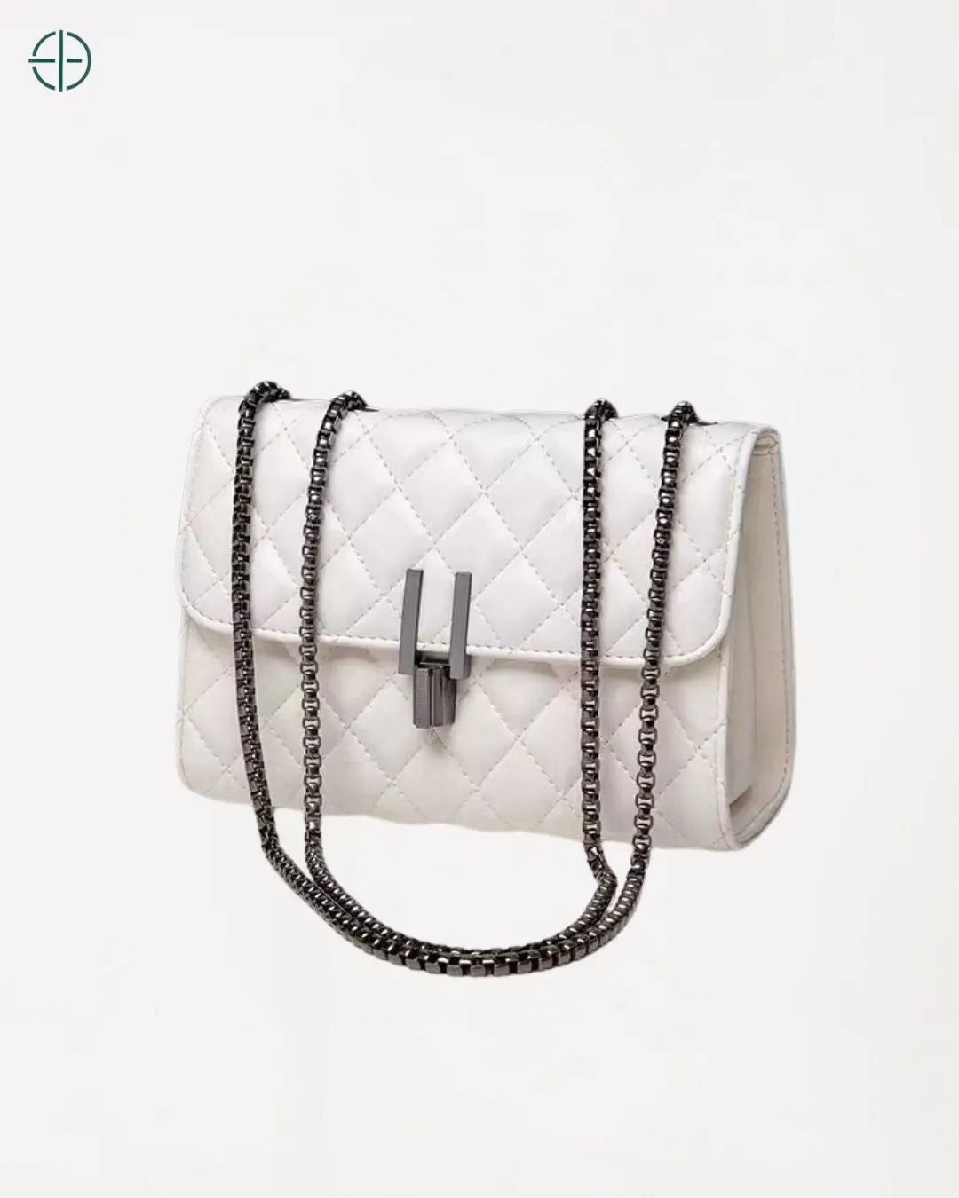 Bolsa Feminina Transversal Corrente em “Y” Branco | Rest Money™