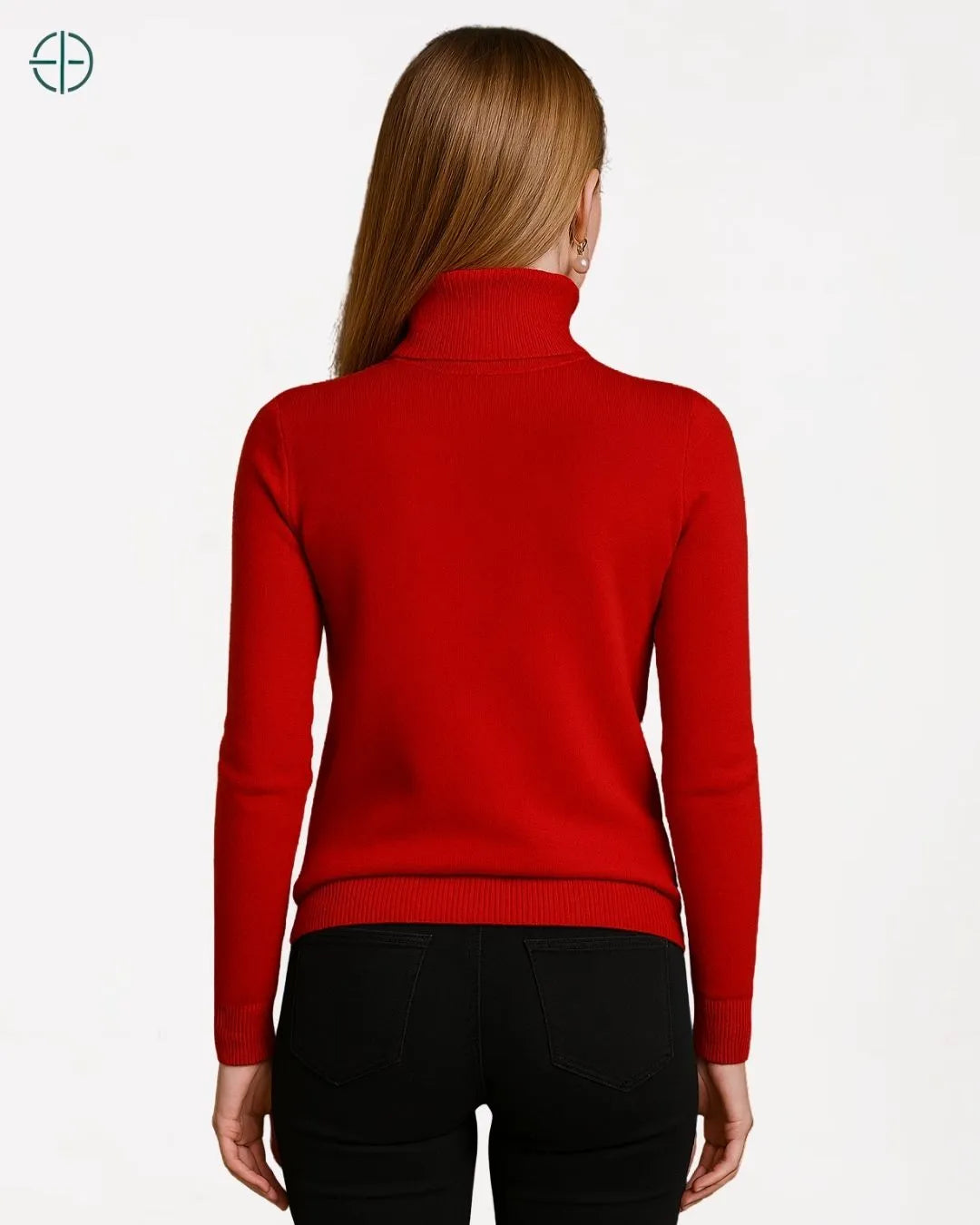 Suéter Feminino Gola Alta 100% Caxemira | Rest Money™