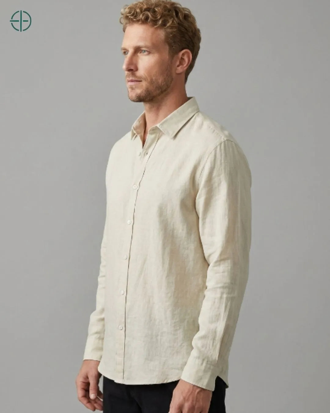 Camisa 100% Linho Masculina Sem Bolso | Rest Money™