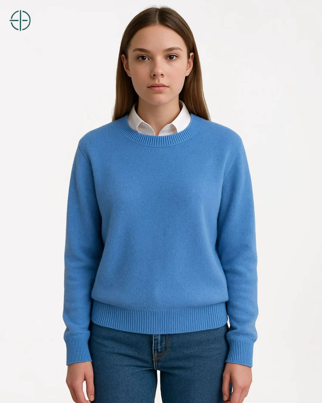 Suéter Feminino Gola Redonda 100% Caxemira | Rest Money™