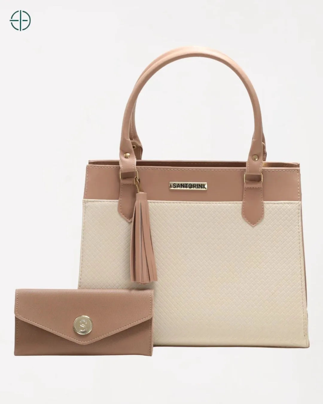 Bolsa Feminina Grande + Carteira Santorini Handbag