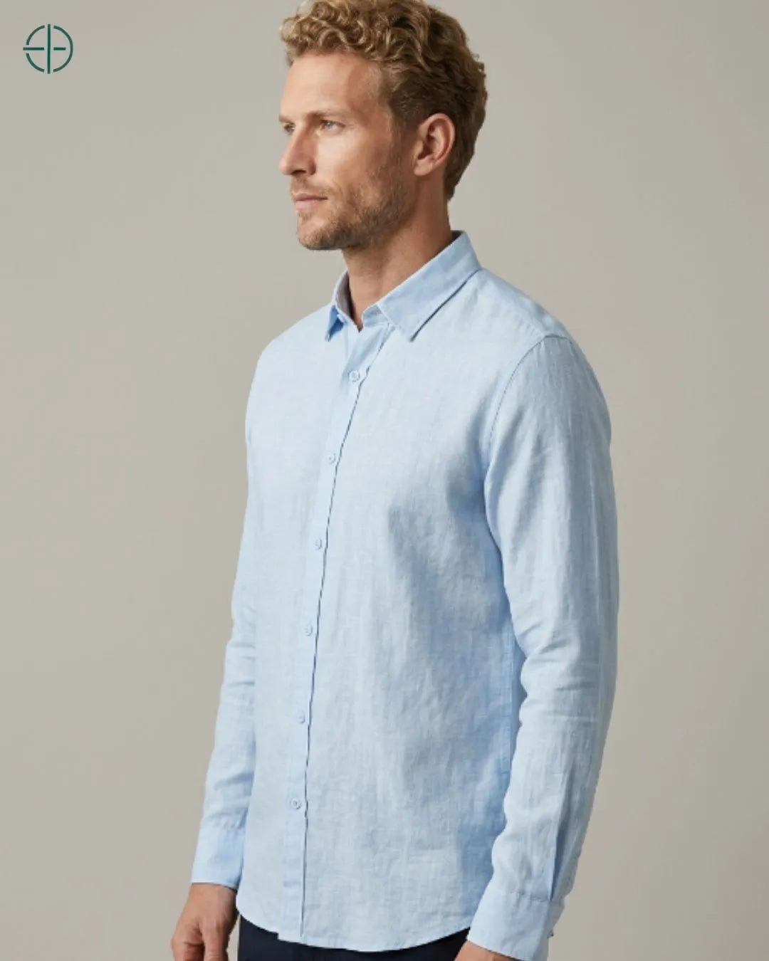 Camisa 100% Linho Masculina Sem Bolso | Rest Money™