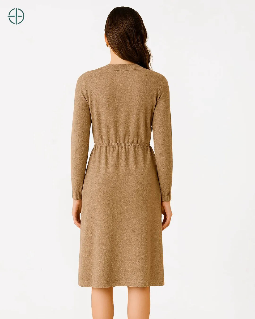 Vestido Transpassado com Amarração 100% Caxemira | Rest Money™