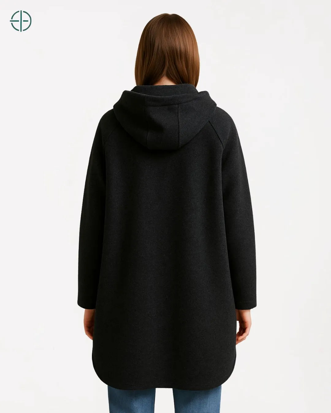 Casaco Longo com Capuz 100% Caxemira | Rest Money™