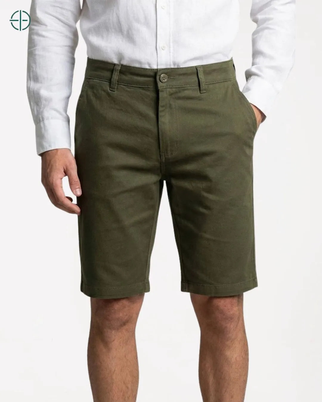 Bermuda Masculina de Sarja Verde | Rest Money™