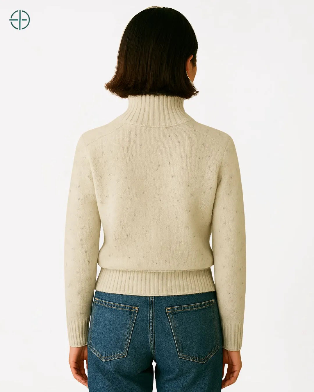 Jaqueta com Zíper e Bolso Frontal 100% Caxemira | Rest Money™