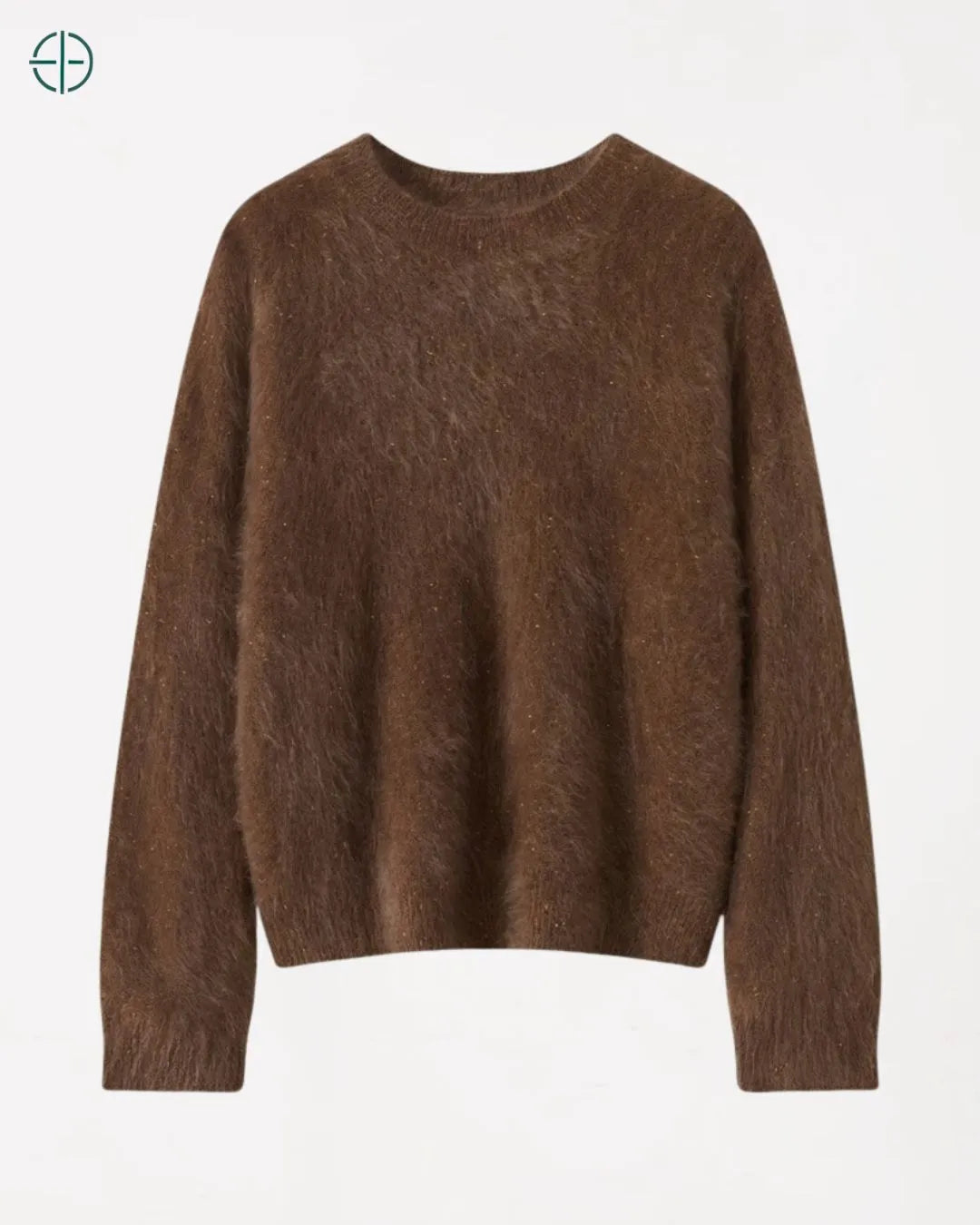 Suéter Feminino Isabella Marrom 100% Cashmere | Rest Money™