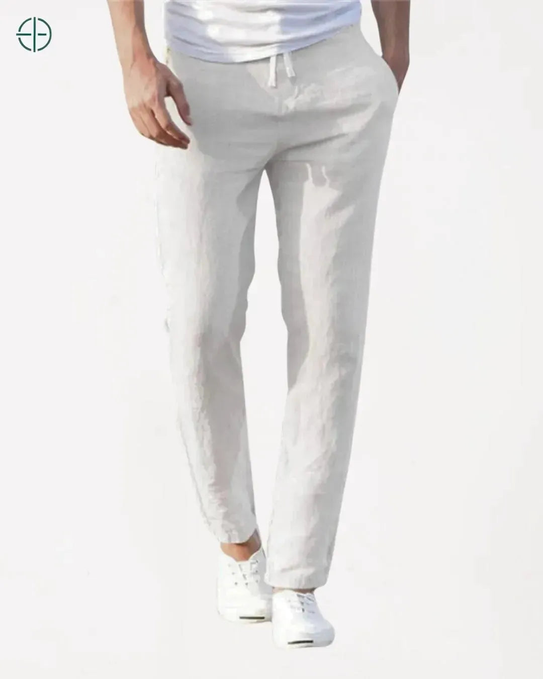 Calça Reta de Linho e Algodão | Rest Money™