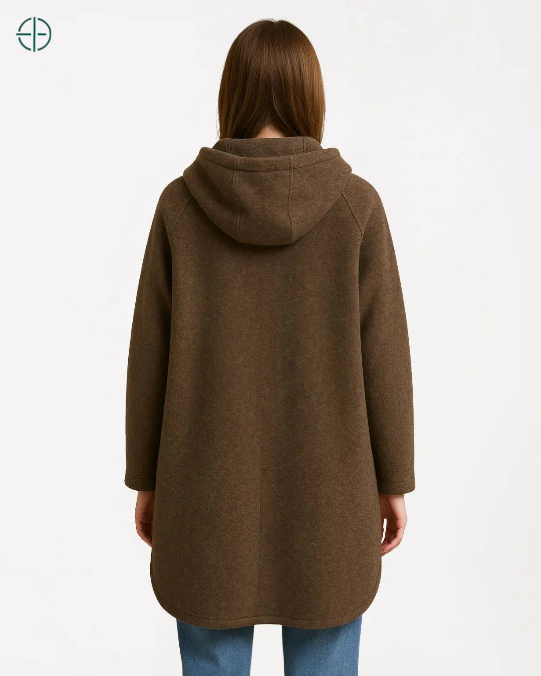 Casaco Longo com Capuz 100% Caxemira | Rest Money™