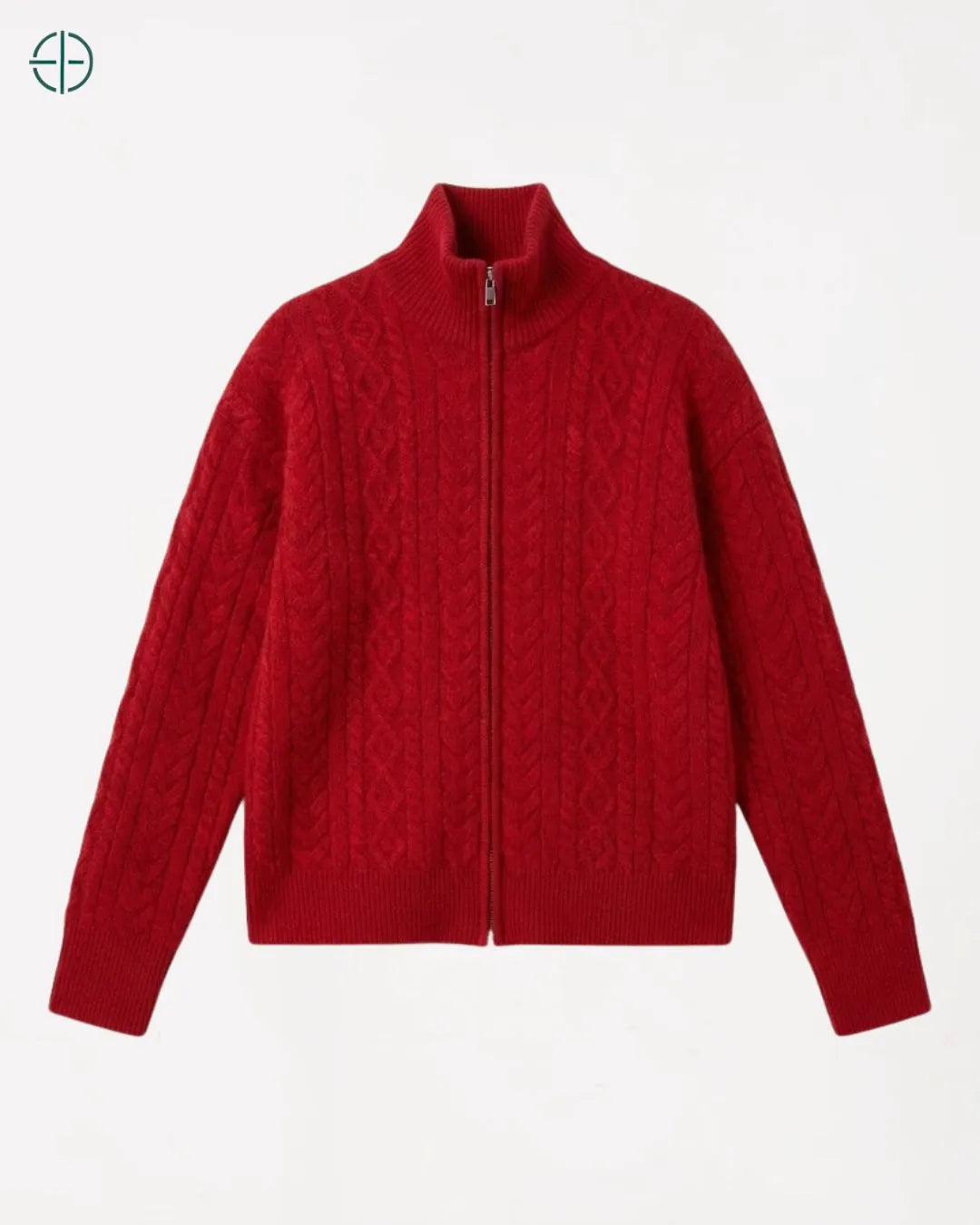 Suéter Feminino Cecília Vermelho 100% Cashmere | Rest Money™