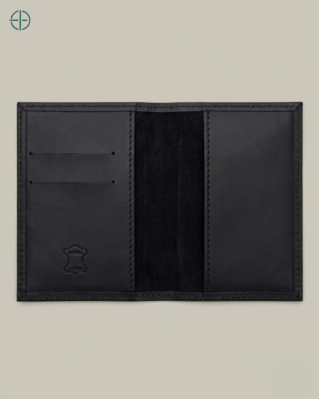 Porta Passaporte Masculino Mônaco Preto 100% Couro Legítimo | Rest Money™