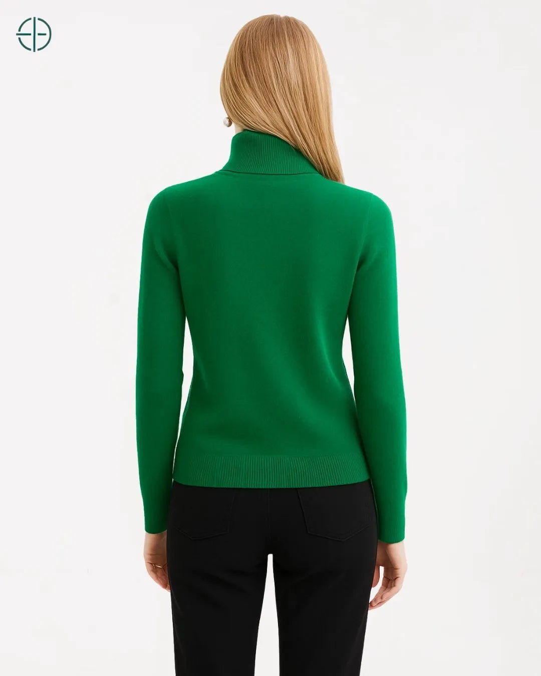 Suéter Feminino Gola Alta 100% Caxemira | Rest Money™