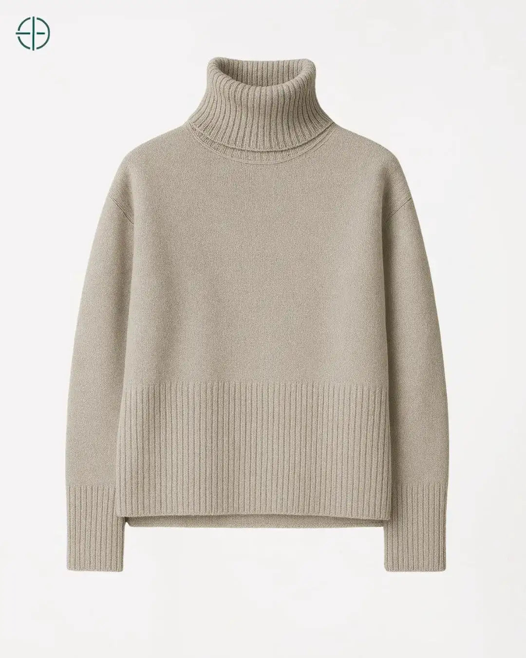 Suéter Gola Alta Oversized 100% Caxemira | Rest Money™