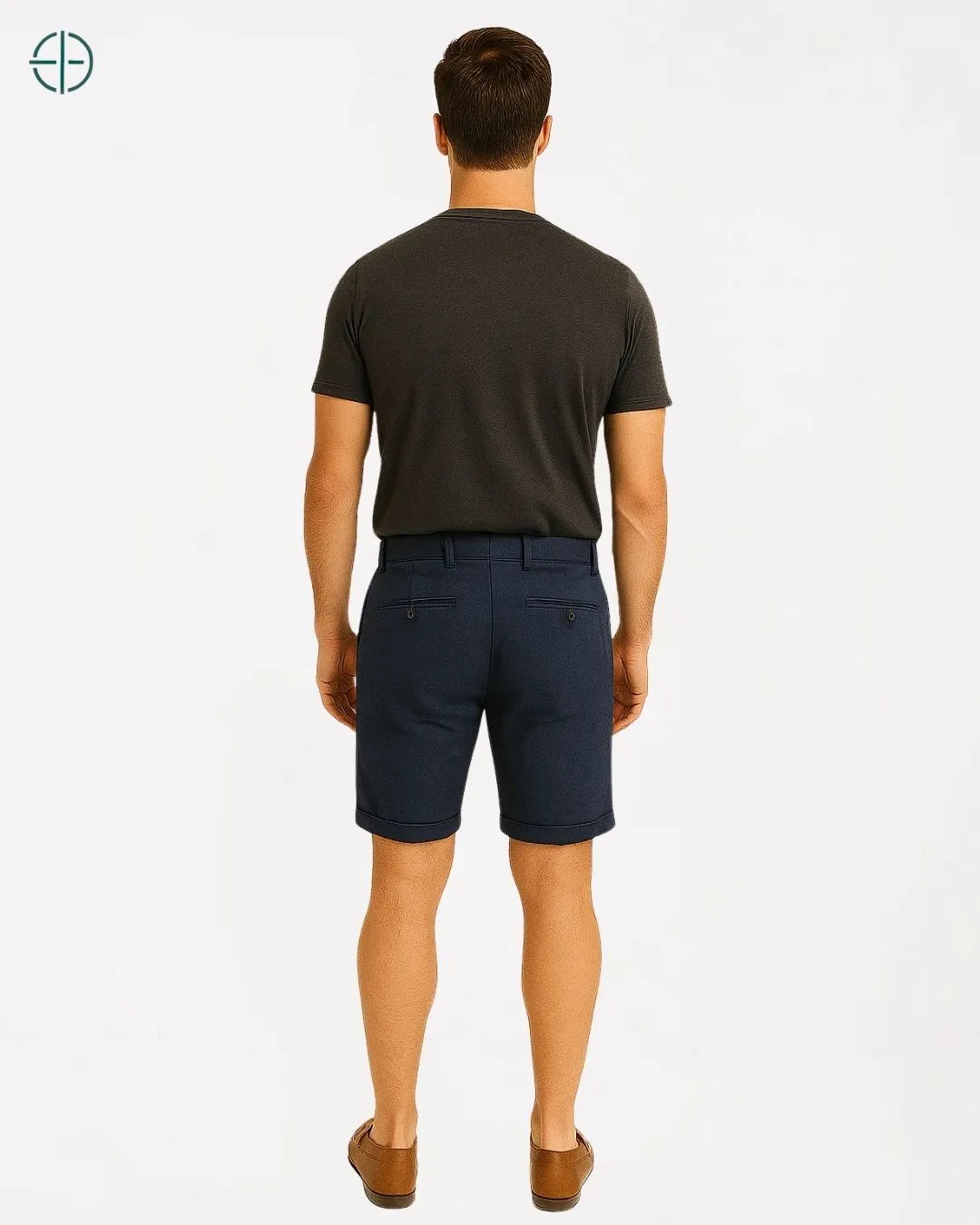 Bermuda 100% Linho Azul Masculina | Rest Money™