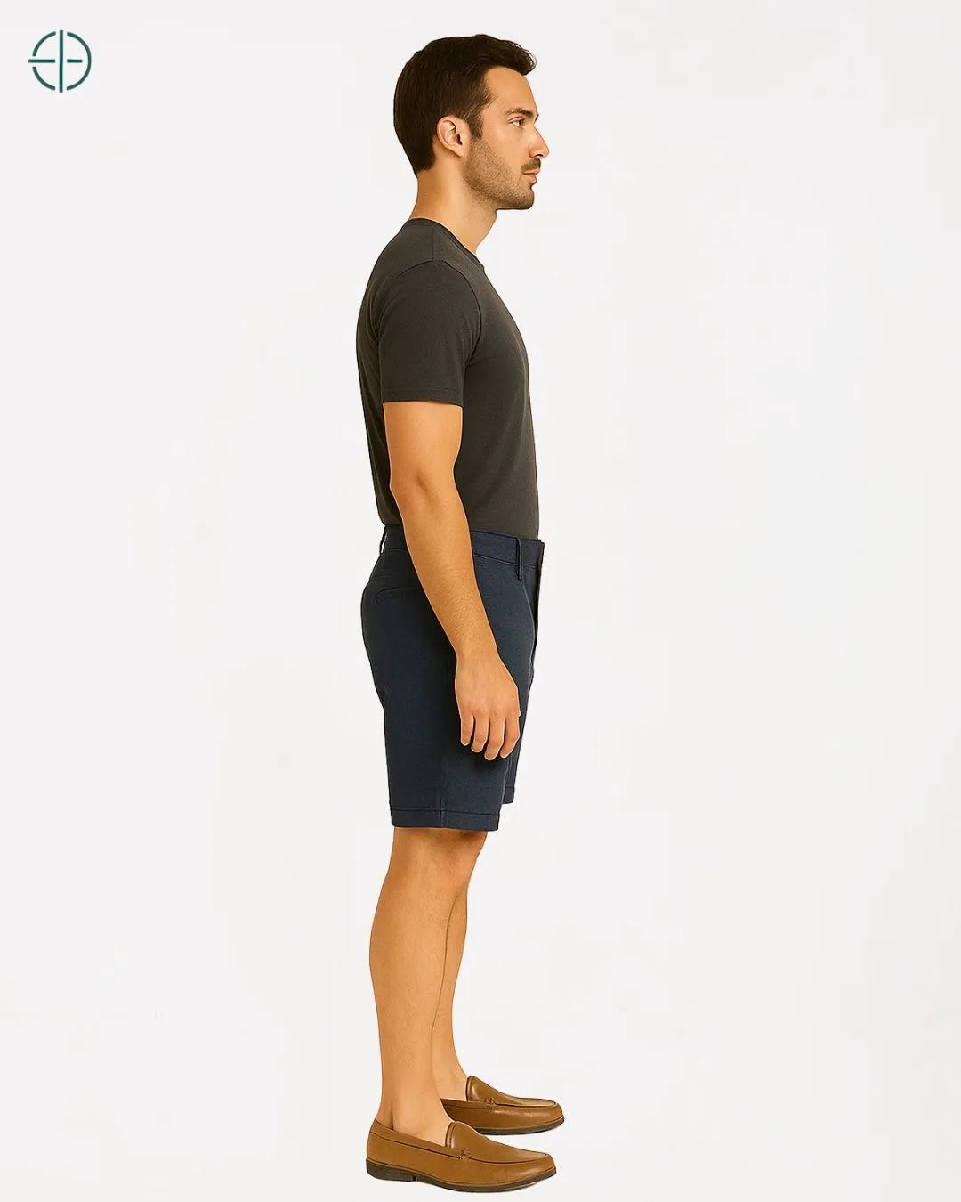 Bermuda 100% Linho Azul Masculina | Rest Money™