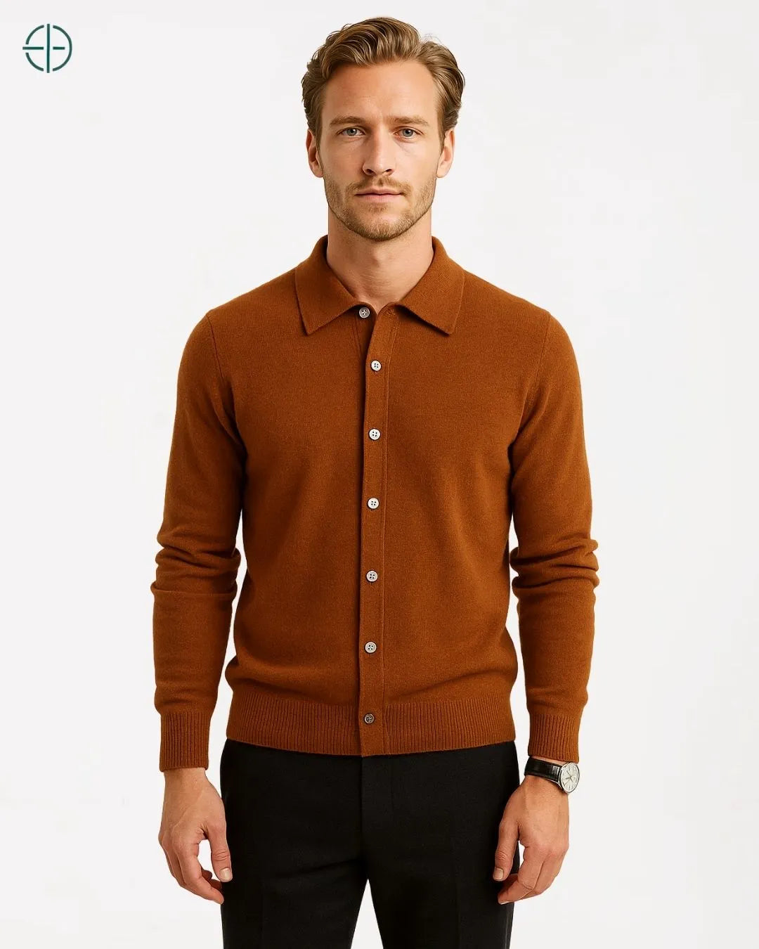 Blusa 100% Caxemira com Botões | Rest Money™