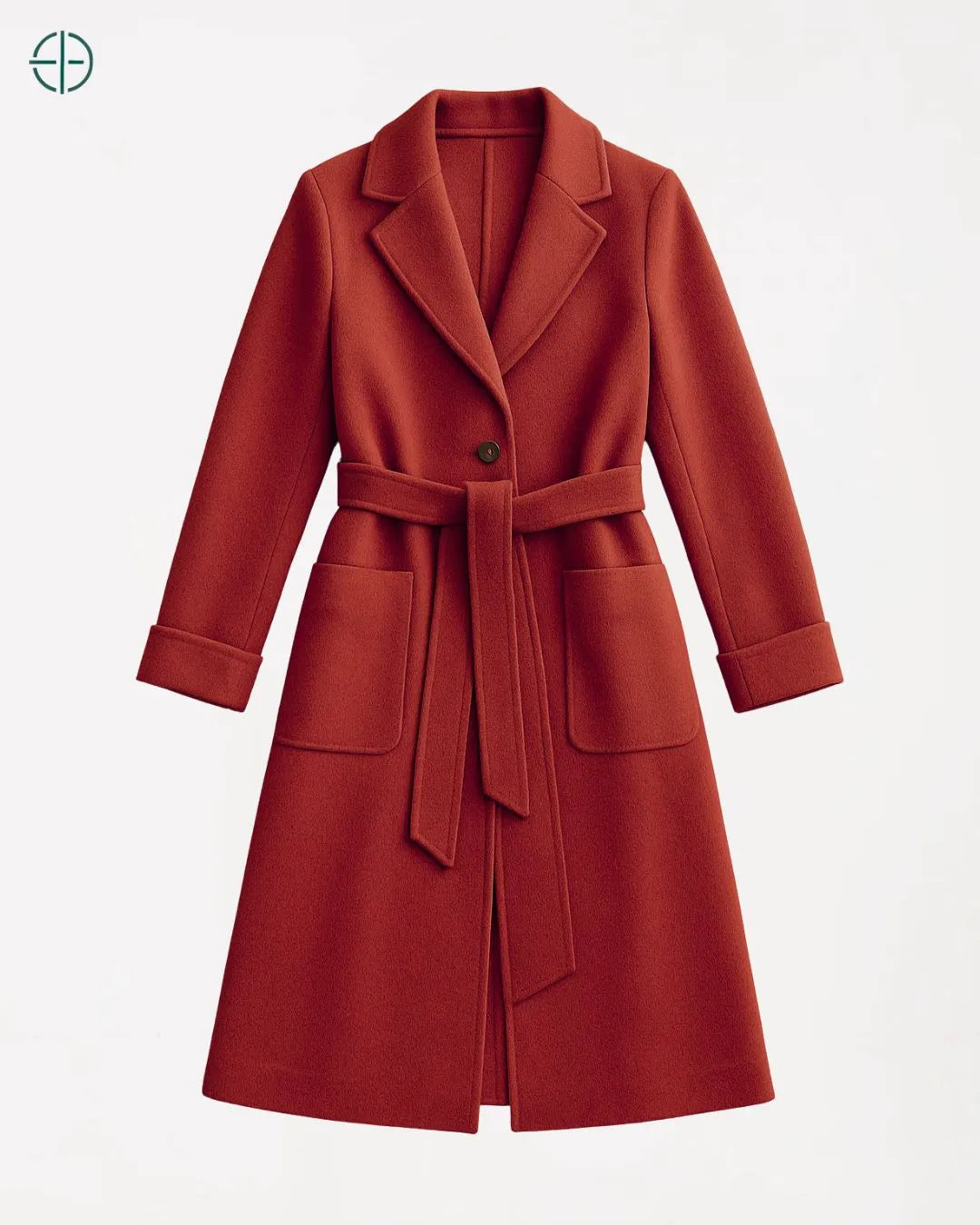 Blazer Longo com Cinto 100% Caxemira | Rest Money™