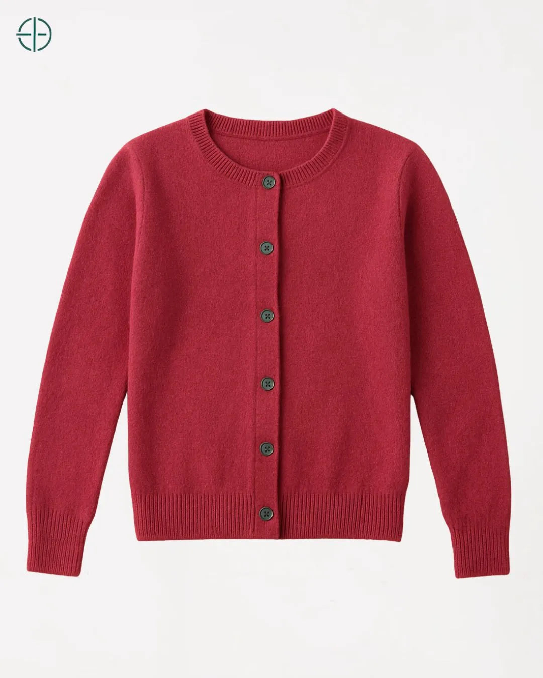 Suéter de Botões Gola Redonda 100% Caxemira | Rest Money™