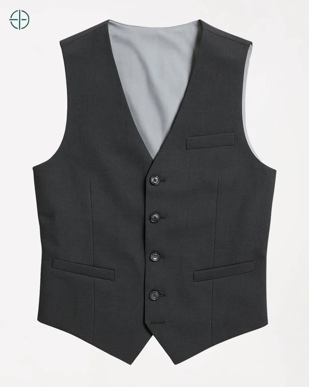 Colete Social Slim Masculino Cinza | Rest Money™