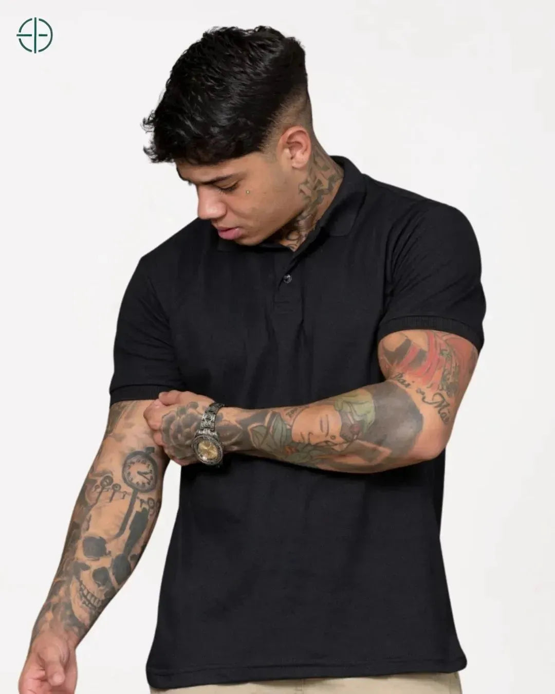 Camisa Polo Piquet Preto | Rest Money™