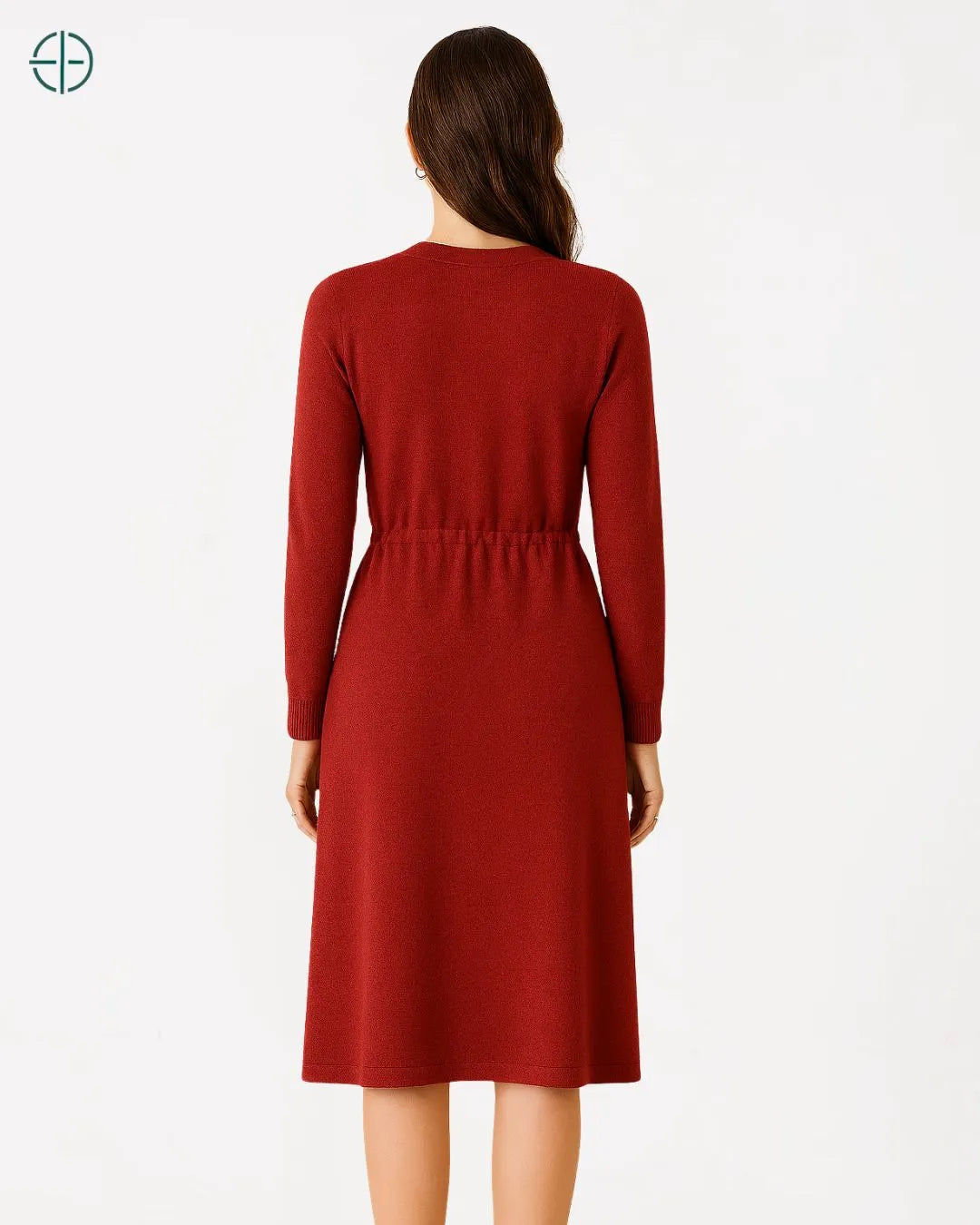 Vestido Transpassado com Amarração 100% Caxemira | Rest Money™