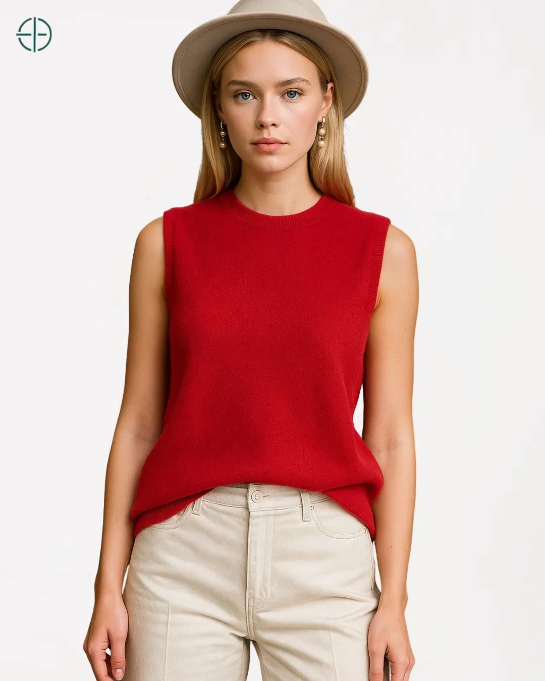 Colete Gola Alta 100% Caxemira | Rest Money™