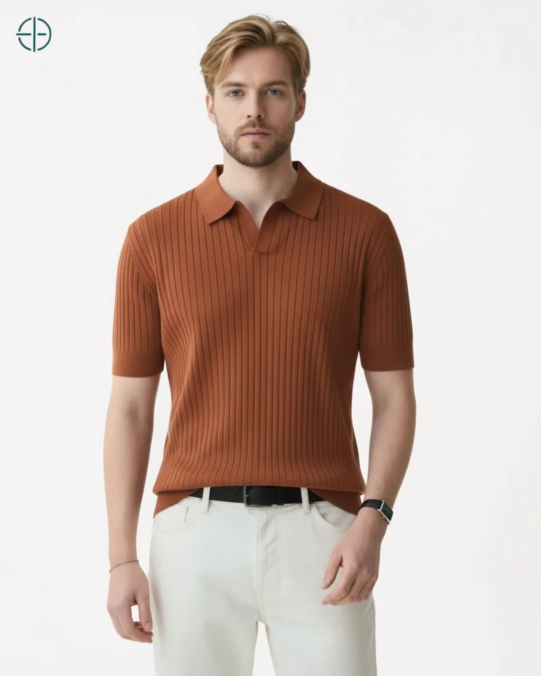 Camisa em Malha Cor Sólida | Rest Money™