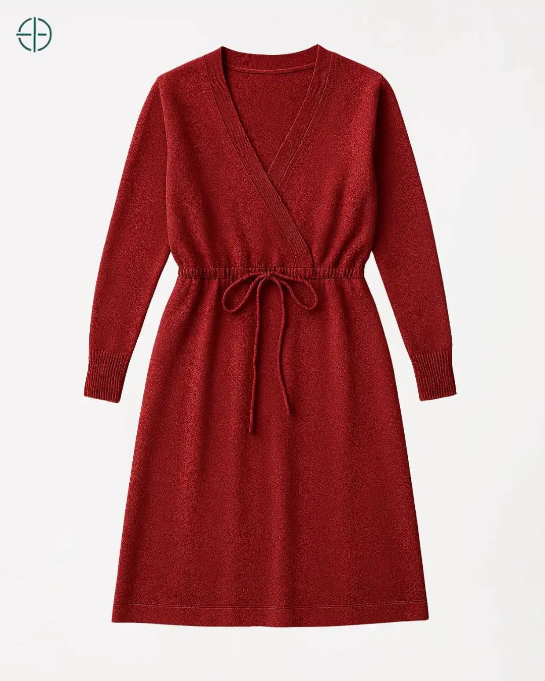 Vestido Transpassado com Amarração 100% Caxemira | Rest Money™