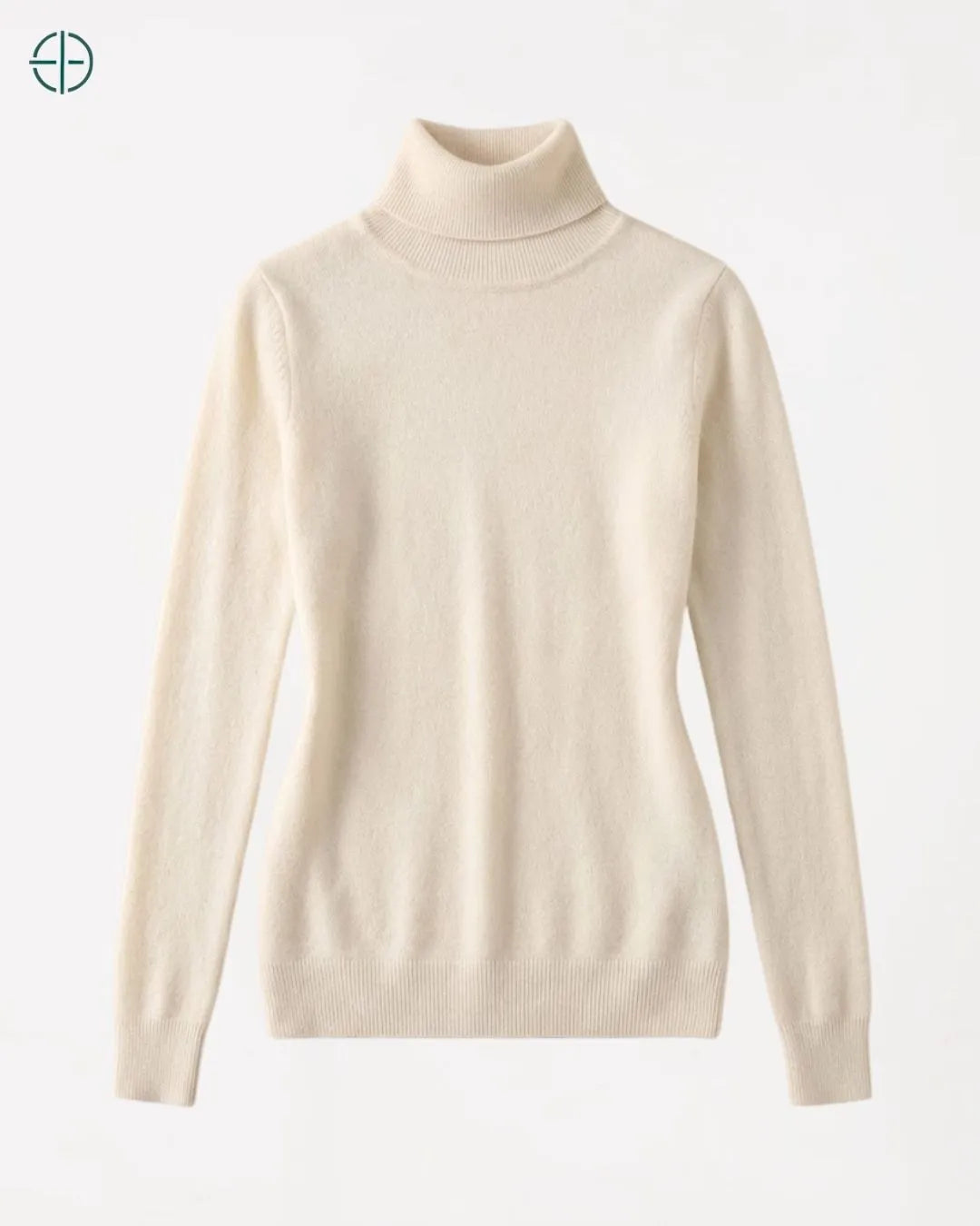 Suéter Feminino Gola Alta 100% Caxemira | Rest Money™