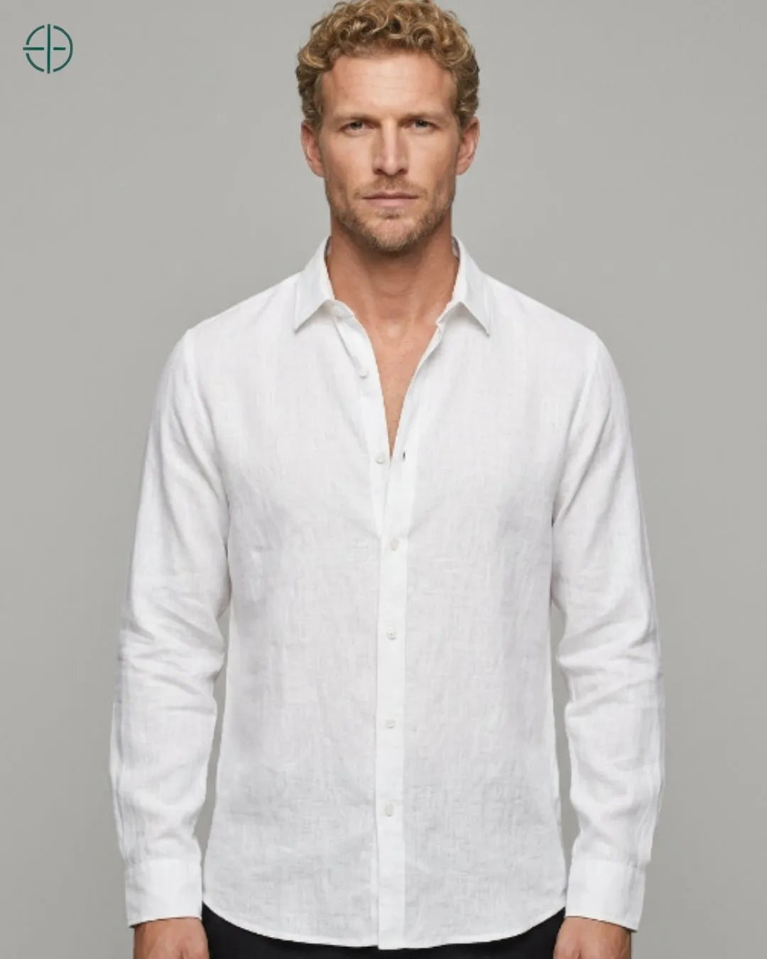 Camisa 100% Linho Masculina Sem Bolso | Rest Money™