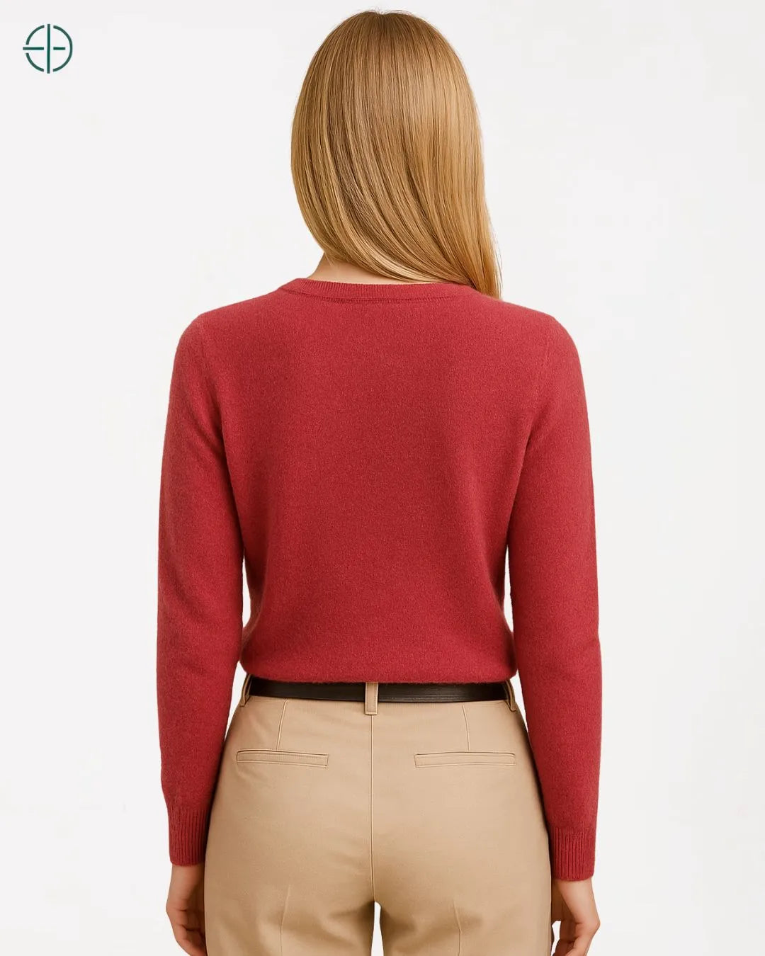 Suéter de Botões Gola Redonda 100% Caxemira | Rest Money™