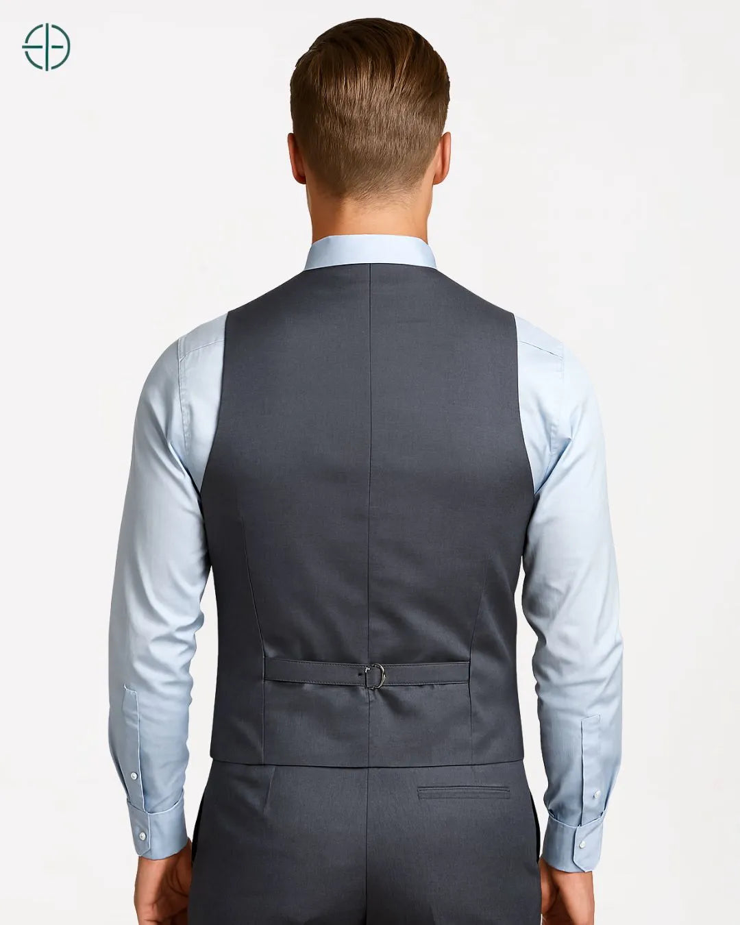 Colete Social Slim Masculino Cinza | Rest Money™