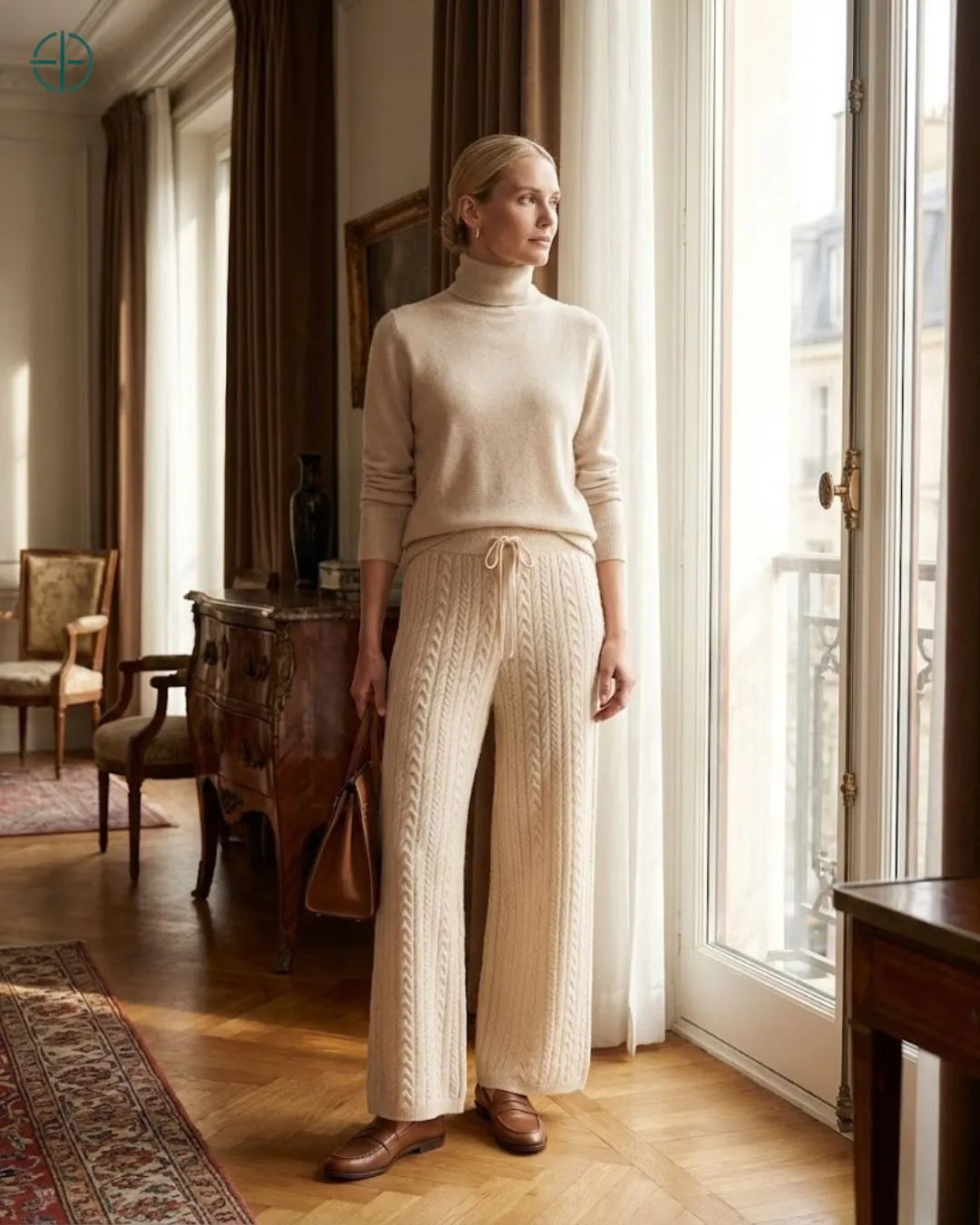 Calca_Trancada_Feminina_100_Caxemira_Rest_Money_