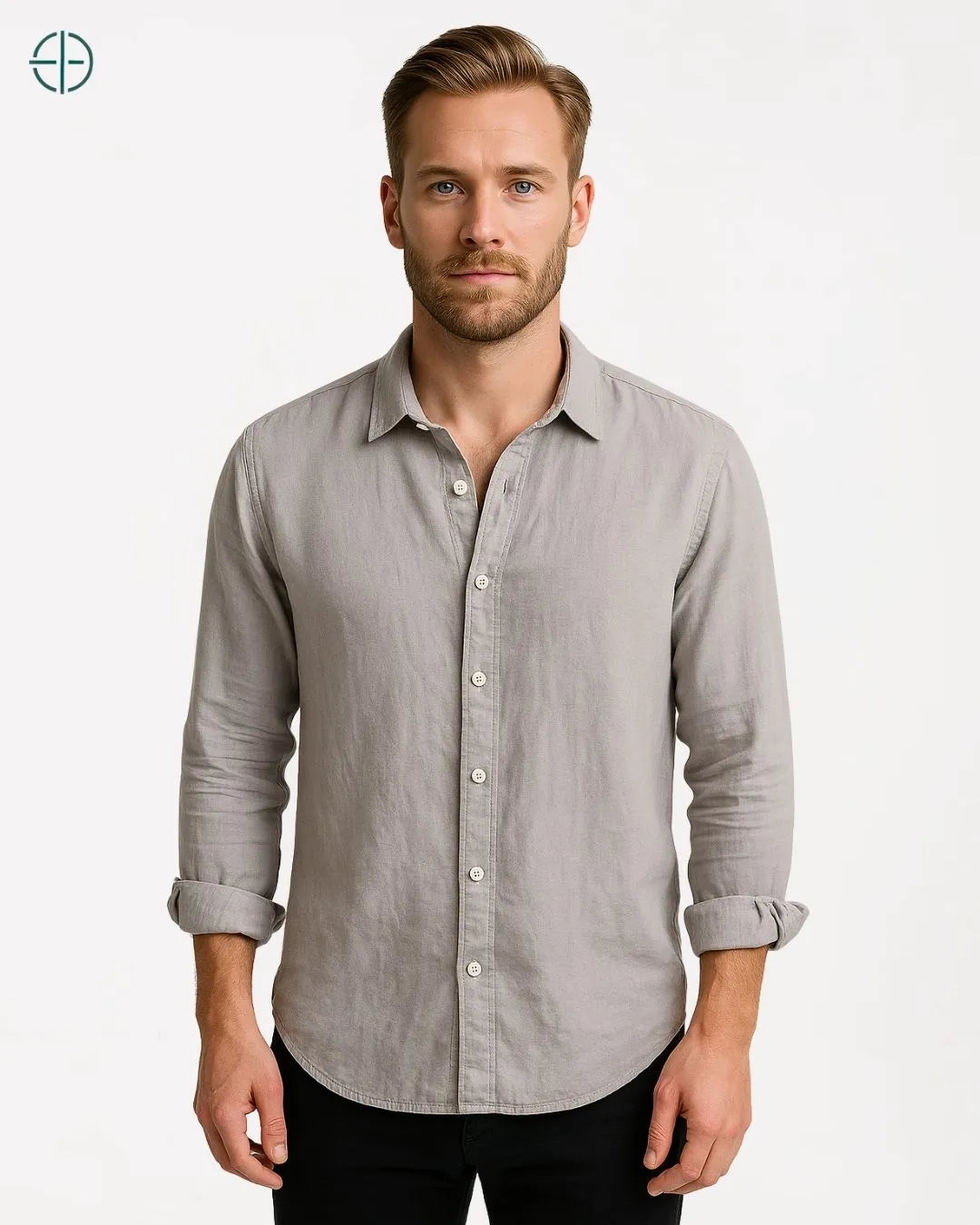 Camisa 100% Linho Manga Longa